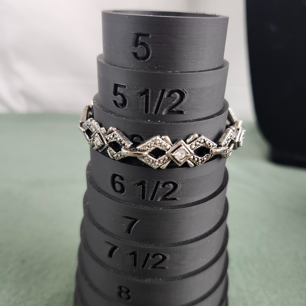 Vintage AVON Art Deco Panel Bracelet Silver‎ Tone Rhinestones Glam Classic
